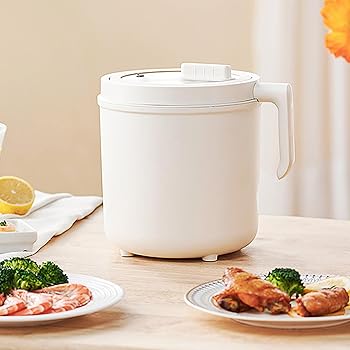 【中古】【未使用】ミニ炊飯器家庭用多機能ノンスティック炊飯器、1.6リットル容量インテリジェント予約ノンスティックコーティング内釜お手入れ簡単オートミール、