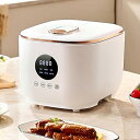 【中古】ホームインテリジェント炊飯器ポータブルノンスティック炊飯器、1-6人用3リットル容量、24時間予約、5つの調理モード、オートミール、白米に最適