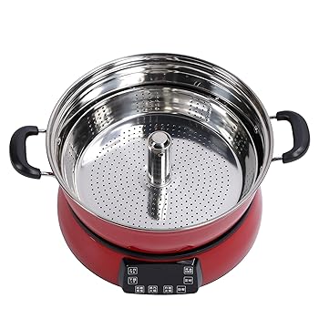 【中古】【未使用】6L 炊飯器、高速大容量電気鍋、蒸し卵鍋、ご飯鍋用 (赤)(Red) 【中古】【未使用】6L 炊飯器、高速大容量電気鍋、蒸し卵鍋、ご飯鍋用 (赤)(Red)