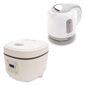 【中古】新生活応援セット 炊飯器3合 ホワイト & 電気ケトル1L ajimura4861-13082974 AJIMURA-SHOP パッケージ画像
