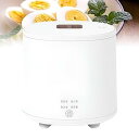 【中古】【未使用】自動スマート卵調理器、ミニ多機能家庭用卵蒸し器、卵4個容量、自動電源オフとビープアラーム付き、半熟、中型、固ゆで卵、温泉卵用