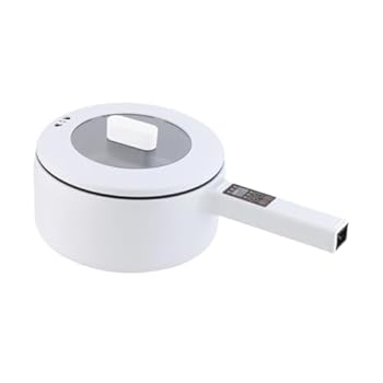 【中古】【未使用】電気炊飯器ラーメンクッカー、ポータブル中華鍋テフロン加工麺調理器、麺用電気炊飯..