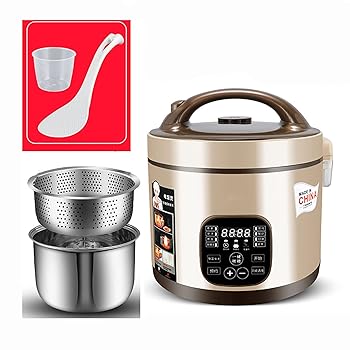 【中古】炊飯器(3 / 5L)家庭用304ステンレス鋼低糖多機能炊飯器、2?7人用個別炊飯器(色:A、サイズ:3l)(B 3l)