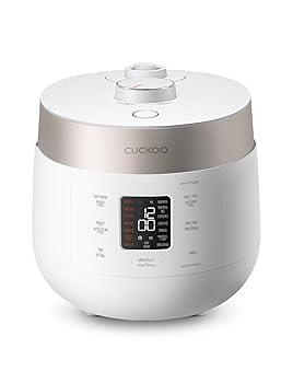 【中古】【未使用】CUCKOO CRP-ST1009FW 10-Cup (Uncooked) / 20-Cup (Cooked) Twin Pressure Rice Cooker & Warmer with Nonstick Inner Pot, 16 Menu Options, 3