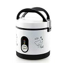 【中古】FUfIzU ミニ電気フライパン1.2lポータブルミニ炊飯器小2層蒸し器多機能調理鍋電気絶縁加熱調理器