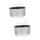 【中古】2 個炊飯器ライナー Smarties チョコレートノンスティック調理器具電気食品蒸し器炊飯器部分ステンレス鋼スロークッカーグリドルグリルアクセサ