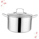 【中古】FUNOMOCYA 26cm 大容量 スープポット ステンレススチール 蒸し器 多機能 調理器具 健康的 調理(2)
