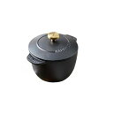 【中古】シャイニーブラック炊飯器 鋳物ホーロー炊飯器 (ブラック)(2)