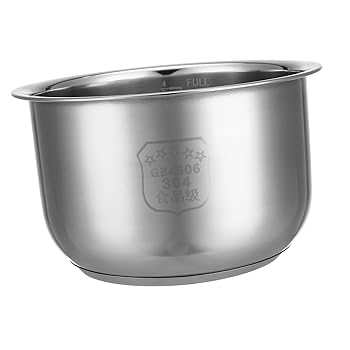 【中古】【未使用】STOBAZA ご飯 炊飯器 内鍋 ステンレス スチール 調理 鍋 代替品 2L 大 焦げ付き防止..