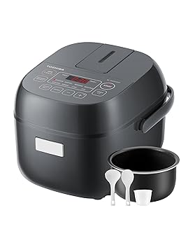 【中古】TOSHIBA Rice Cooker Small 3-Cup Uncooked? LCD Display with 8 Cooking Functions: Rice, Oa..