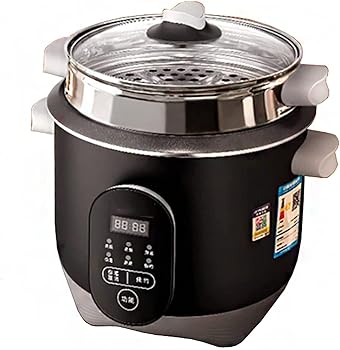 【中古】蒸し器付き炊飯器焦げ付き防止内鍋、インテリジェント断熱材、米とスチーム健康食品と野菜(5L)()