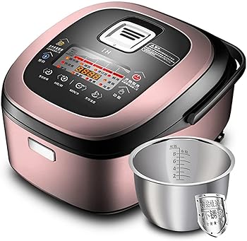 【中古】炊飯器 4/5L 大容量食品グレード 304 ステンレススチールノンスティックインナー 家庭用 & 業..