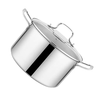 【中古】Cabilock 1個 スチールストックポット スチールスープポット ストックポットパスタポット パスタクッカー ステンレスストックポット ソースポッ