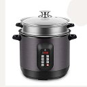 【中古】炊飯器/蒸し器304ステンレス鋼ライナー、ウォーム機能、スパチュラと計量カップ付き、1?4人用(4L) ()