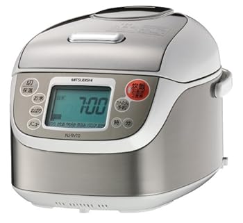 【中古】MITSUBISHI 超音波圧力IHジャー炊飯器 シルバーホワイト NJ-RV10-S