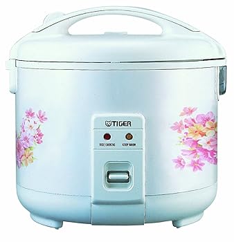 Tiger JNP-1800-FL 10-Cup (Uncooked) Rice Cooker and Warmer, Floral White by Tiger Corporation