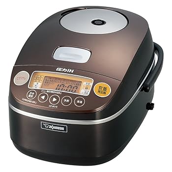 【中古】象印 圧力IH炊飯器5.5合 ブラウン NP-BC10-TA