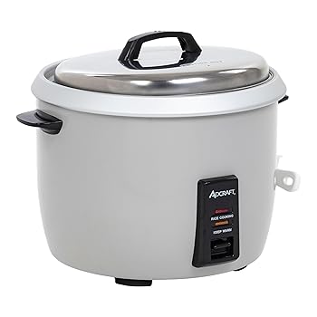 【中古】【未使用】Commercial Electric Rice Cooker & Warmer with Hinged Cover - 30 Cups by Winco