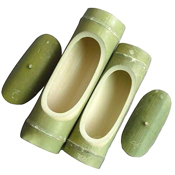 【中古】Tong Gu 天然木 竹パイプ 炊飯器 中華 蒸し器 食器 (S)