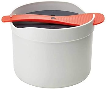 【中古】電子レンジ炊飯器と家庭用調理用フィルターカバー付き2Lプラスチック多機能調理器具セット