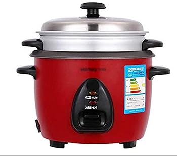 【中古】赤炊飯器家庭1?3人ミニ炊飯器寮普通昔ながらのご飯多機能炊飯器（1.5L / 2.5L）（サイズ：2.5L）