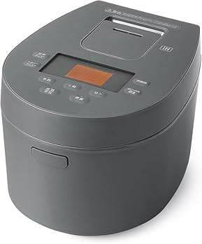 【中古】【未使用】【低温調理可能】 炊飯器 3合 IH式 一人暮らし 50銘柄炊き分け機能 極厚火釜 ヘルシーメニュー 低温調理機能 パン・ケーキ機能 アッシュ おしゃ