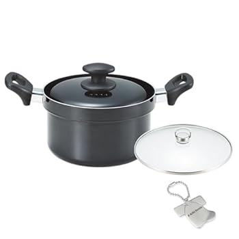 【中古】J-kitchens ごはんがおいしく炊ける鍋 5合炊き ガス IH対応 ふっ素樹脂加工 オリジナル カンキリくんT 付