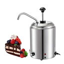 【中古】ポンプ付きチーズウォーマーディスペンサー、800W業務用チーズチョコレートテンパリングマシン2.5L電気チョコレートチーズホットファッジキャラ