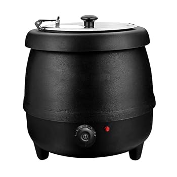 【中古】10L食品用スープ釜ウォーマー 業務用電気式スープウォーマー 温度調整 レストラン 大家族 スー..