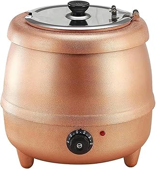 【中古】10L 食品スープケトルウォーマー、温度制御付き業務用電気スープウォーマー、レストランおよび大家族向け、ゴールド 【中古】10L 食品スープケトルウォーマー、温度制御付き業務用電気スープウォーマー、レストランおよび大家族向け、ゴールド