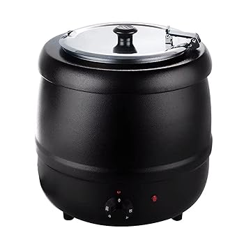 【中古】【未使用】10L食品用スープ釜ウォーマー, 業務用電気式スープウォーマー温度調整と, レストランおよび大家族のため,黒 スープウォーマー 業務用 (10L,硬質 【中古】【未使用】10L食品用スープ釜ウォーマー, 業務用電気式スープウォーマー温度調整と, レストランおよび大家族のため,黒 スープウォーマー 業務用 (10L,硬質