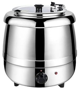 樂天商城 - 【中古】【未使用】10L食品用スープ釜ウォーマー, 業務用電気式スープウォーマー温度調整と, レストランおよび大家族のため 304ステンレス鋼 (B)