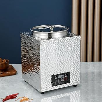 Rakuten - 【中古】【未使用】10L食品用スープ釜ウォーマー,スープウォーマー 業務用電気式スープウォーマー温度調整と, レストランおよび大家族のため アップグレード版 (シ