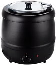 【中古】【未使用】10L/13L食品用スープ釜ウォーマー, 業務用電気式スープウォーマー温度調整と, レストランおよび大家族のため (A,13L)(2)