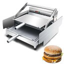 【中古】コマーシャルグリルハンバーガーパンマシン、二重層ベーキングチャーパーショペーターヒートハンバーガーストーブバーガーショップマシン、0~3分
