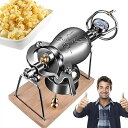 【中古】MOFGOE 230ml ステンレススチール 中国ポップコーンマシン ミニハンドポップコーンマシン ヴィンテージポップコーンポッパー 家族の集まりパーテ