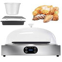【中古】【未使用】電気生地プルーファー、湿度と温度調整可能、99Hタイミング、ステンレススチールライナー、透明で目に見える、パン、ヨーグルト、納豆、蒸しパン