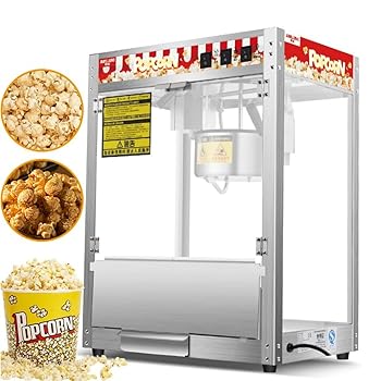 【中古】屋上のポップコーンマシン ポップコーンメーカー業務用 ショッピングモール映画館のための専門のステ のポップコーンの機械、大容量 保温機能 ポ