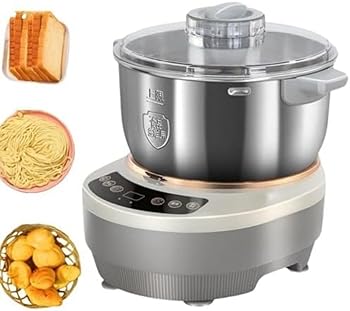 【中古】【未使用】パンこね機 パンニーダー 生地こね・発酵 ステンレスポット パスタマシン 扇形羽根 ..