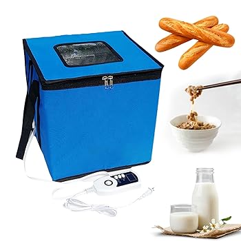 【中古】パン作り用発酵ボックス、温度制御とタイミング機能付き、ジッパー開閉、サワードウ発酵装置、ヨーグルト/パン/ピザ/発酵容器、M
