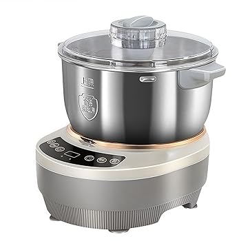 【中古】【未使用】Iuseike パンこね機 家庭用パン製造機 5L/7L 生地こね/発酵 ステンレスケトル 110V ..