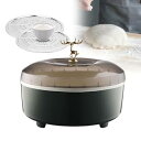【中古】【未使用】サワードウ発酵ボックス、2つの蒸し器ラックを備えたポータブル発酵装置、温度制御とタイミング機能を備えたヨーグルト発酵ボックス、発酵生地、