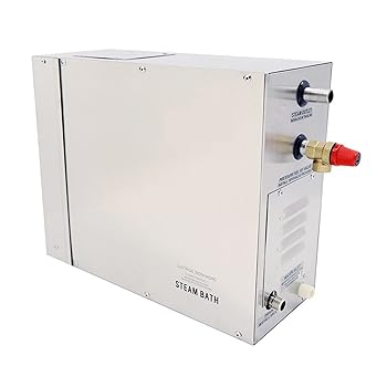 【中古】サウナ ストーブ 電気 6kw 4.5kwスパルームデジタルコントローラー用の自動ステンレス鋼蒸気発電機システム自動デスカリングサウナルームスチー