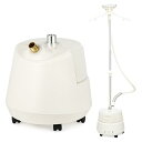 【中古】Hapyvergo ハンガースチーマー 衣類スチーマー スチームアイロン 電気湯のし器 1500W作動 ハンガーにかけたまま 3L大容量タンク 2段階スチーム