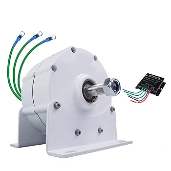 【中古】【未使用】AISINILALAO 2000W 48V 3フェーズAC風力タービンジェネレーター、風水タービン用コントローラーを備えたギアレスパーマネットマグネットACオルタ