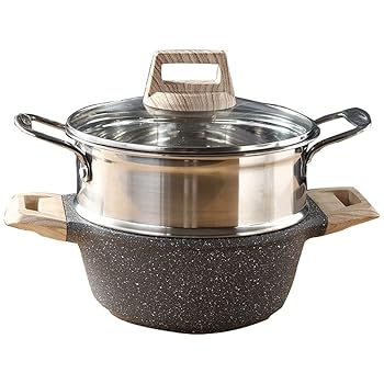 【中古】【未使用】n/a 304麦飯ステンレス鋼の蒸気石、ノンスティックパン、スープの蒸気釜の上部に、吸収性ガラスの瓶のふたIHコンロプレート