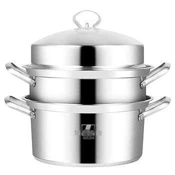 【中古】n/a ステンレス鋼スチーマー304スープ鍋、多機能スチーマー3レイヤ大型商業スチーマー誘導調理..