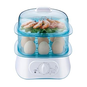 Rakuten - 【中古】【未使用】n/a 電気スチーマー卵炊飯器朝食アーティファクト3L家庭用スチーマー、ホットライス、多機能オートパワーオフ二重??層