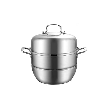 【中古】【未使用】n/a 家庭用1/2レイヤガスストーブのための304ステンレス鋼汽船三層の厚い多層スチー..