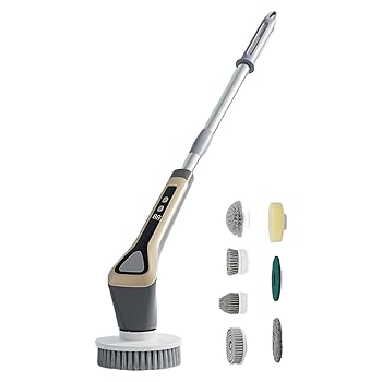 【中古】【未使用】BWANGIAO 電動回転スクラバー プロフェッショナル 防水 回転 スクラバー 2600mAh バッテリー 電源 回転 スクラバー コードレス 家庭用